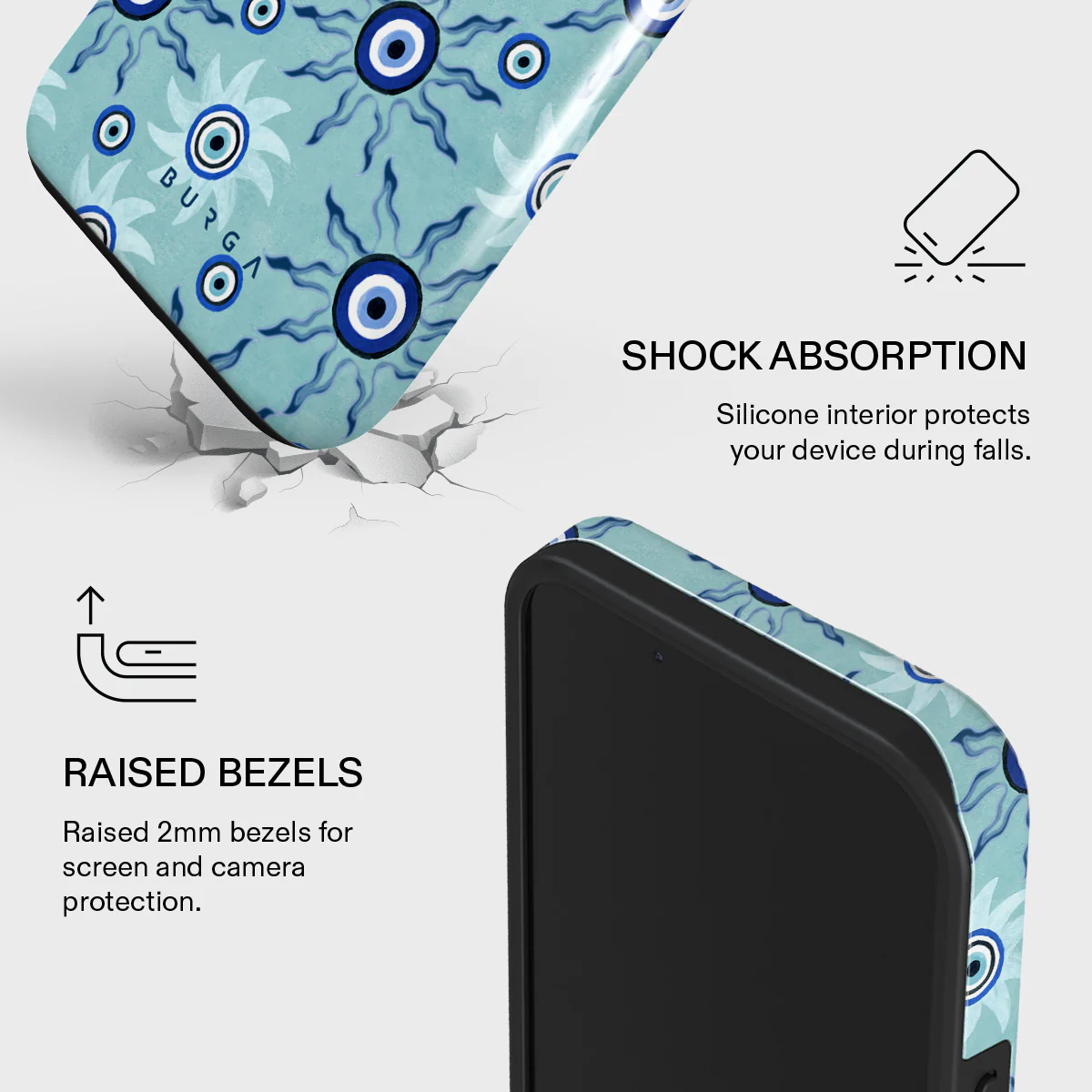 Blue Gaze - iPhone 15 Case - Image 4