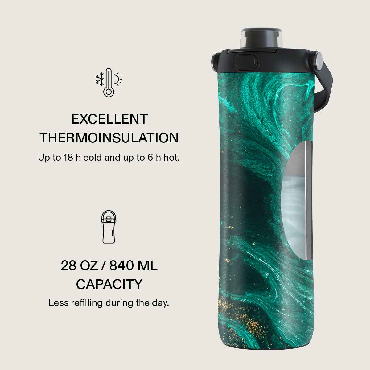 Emerald Pool - FitFlow Bottle - Image 3