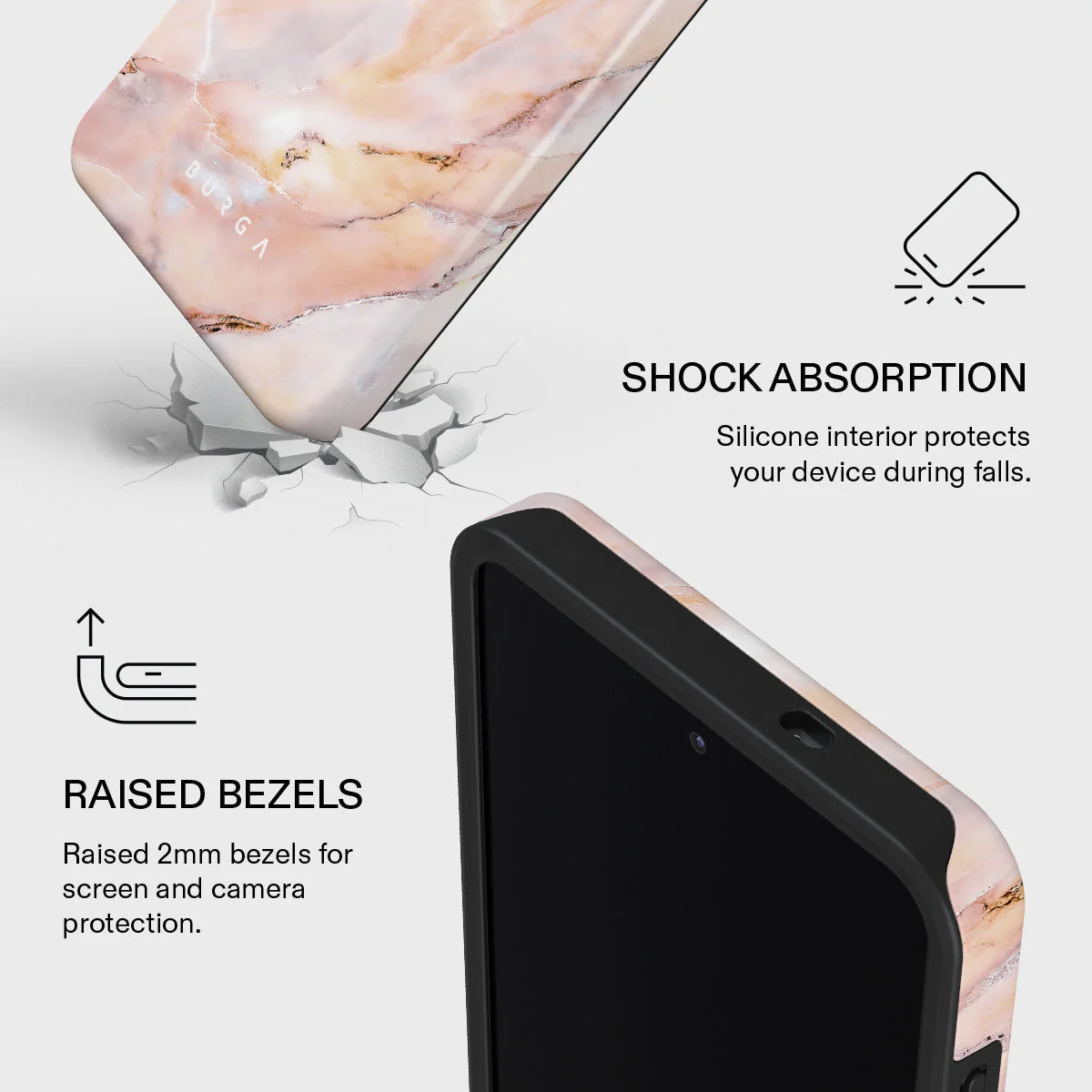 Morning Sunshine - Pastel Marble Samsung Galaxy S26 Plus Case - Image 4