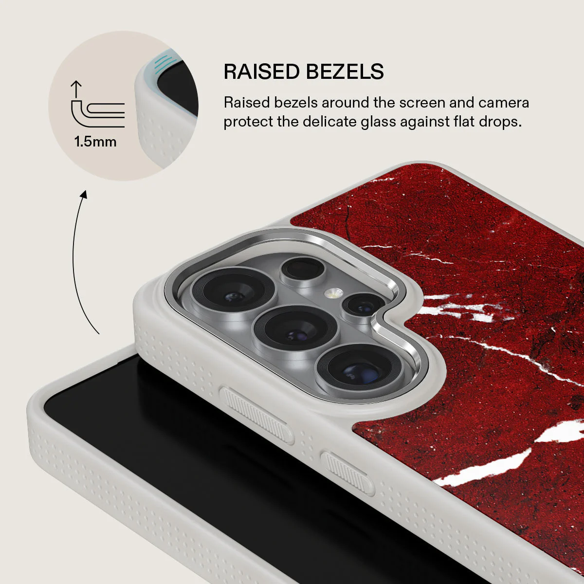 Iconic Red Ruby - Marble Samsung Galaxy S26 Ultra Case - Image 36