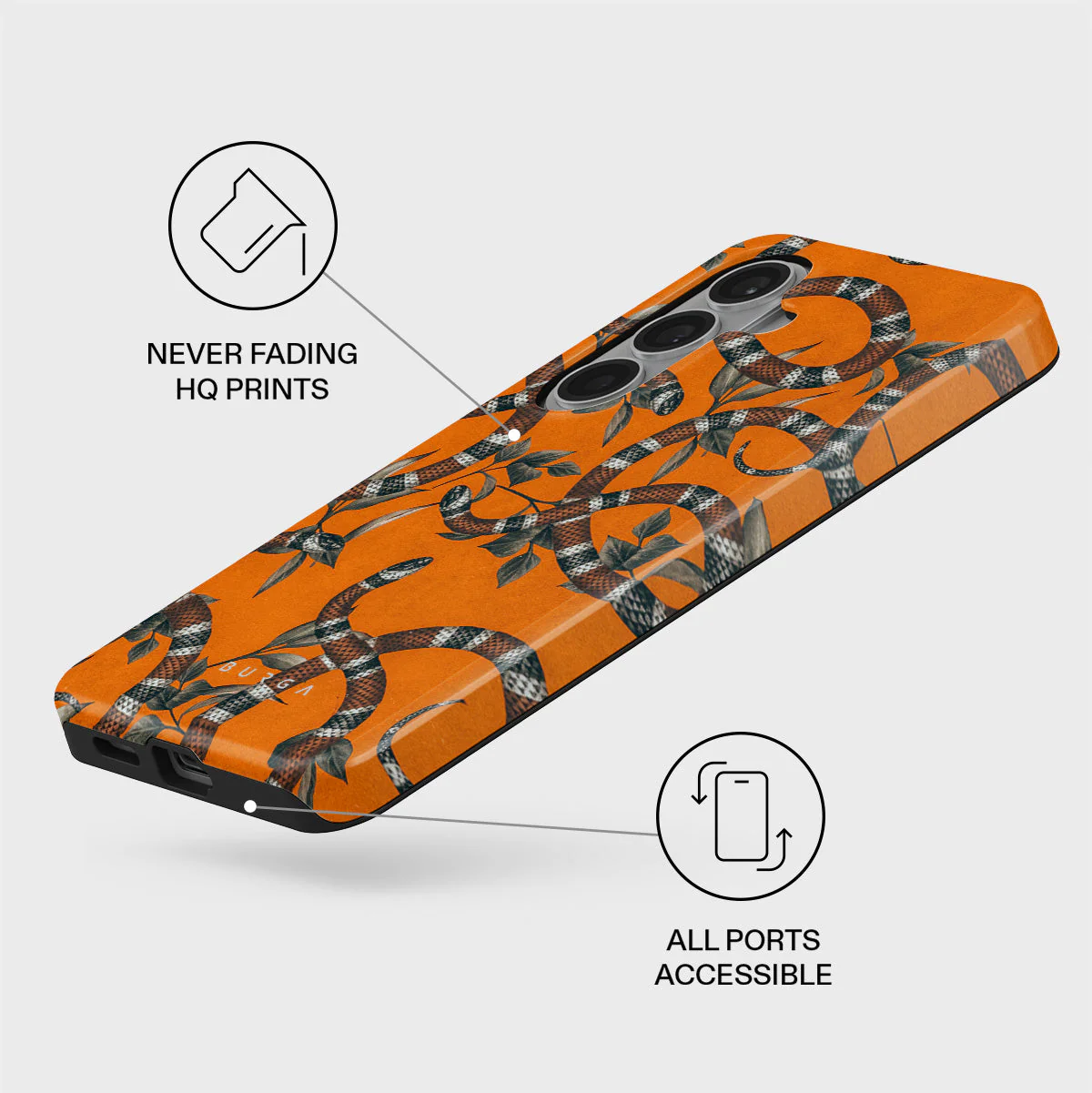 Bitter Apricot - Snake Samsung Galaxy S26 Case - Image 3