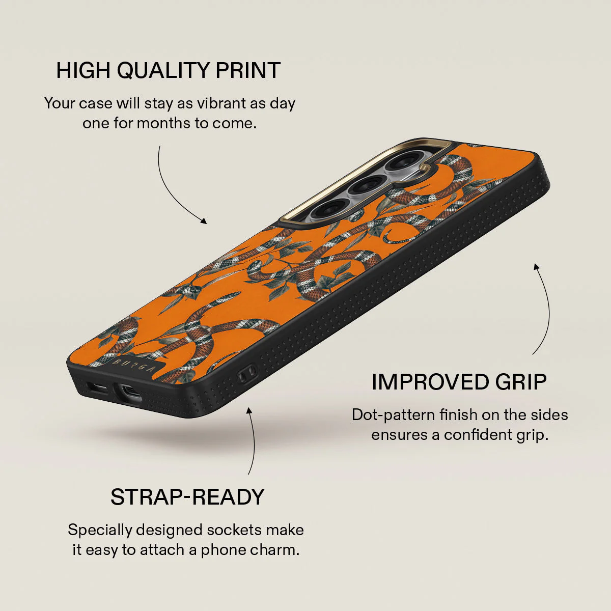 Bitter Apricot - Snake Samsung Galaxy S26 Case - Image 9
