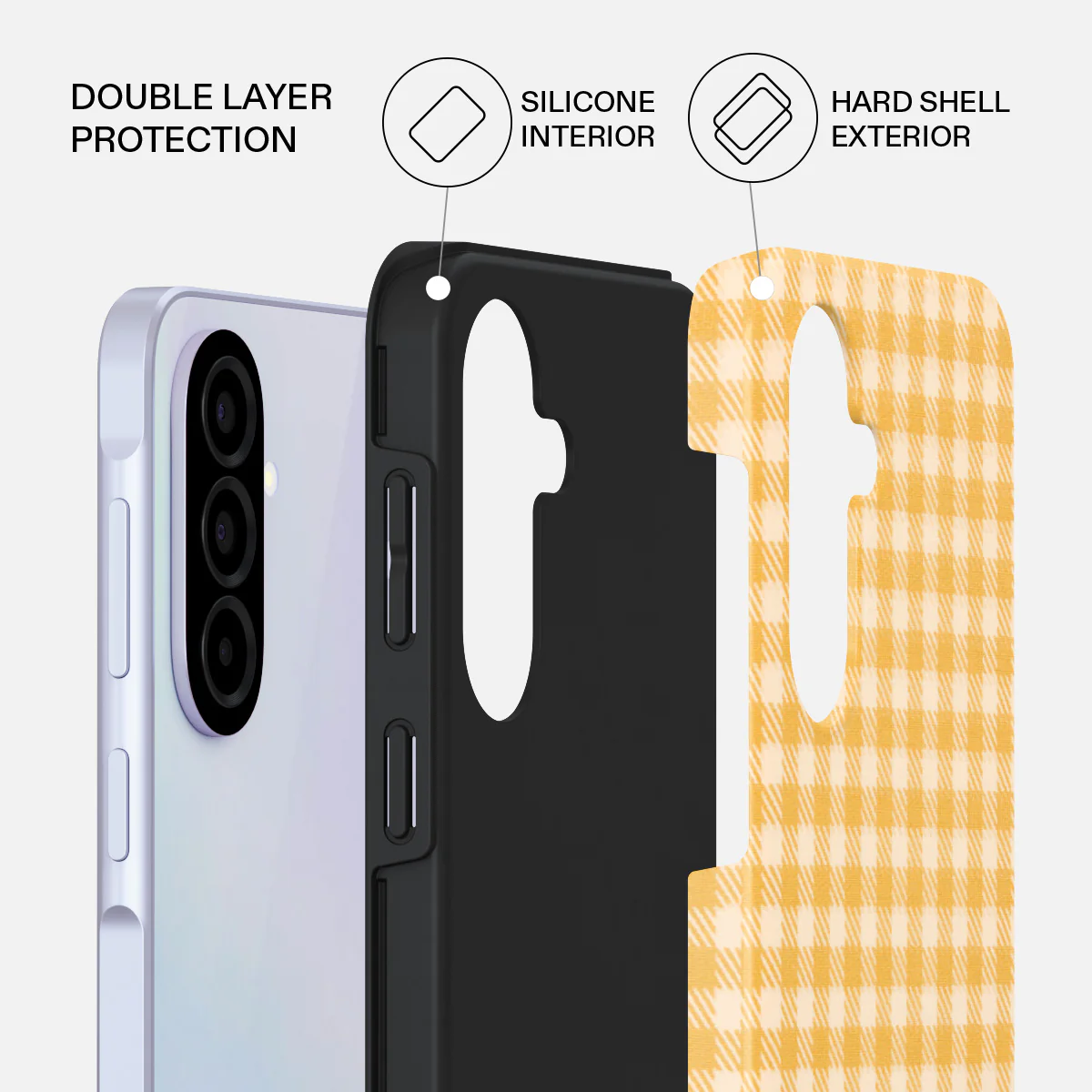 Tuscan Sun - Yellow Plaid Samsung Galaxy A37 5G Case - Image 2