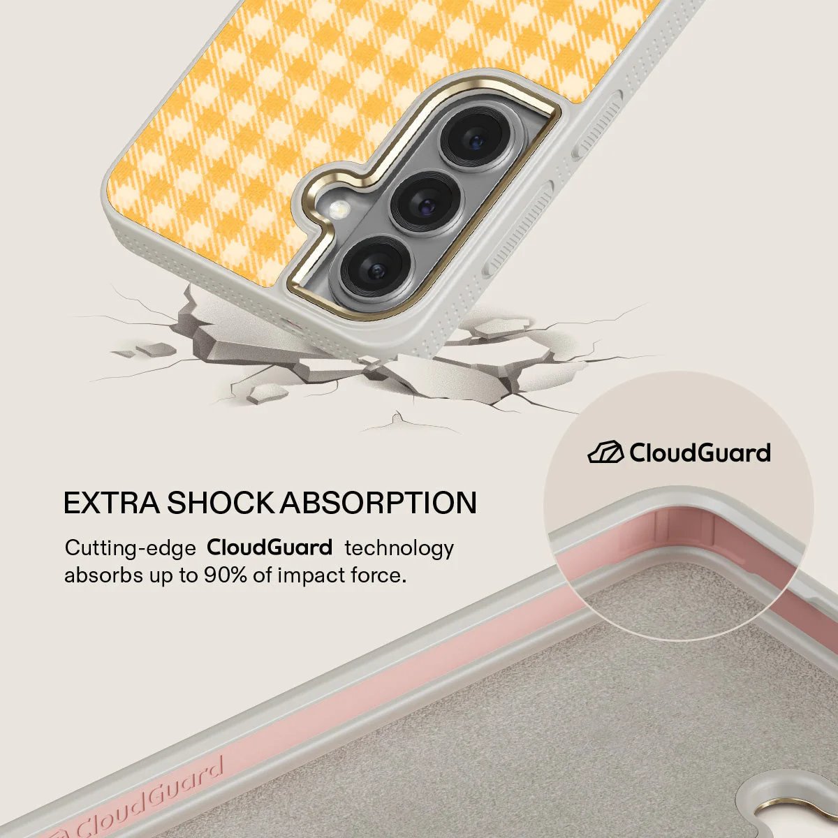 Tuscan Sun - Yellow Plaid Samsung Galaxy S26 Case - Image 28